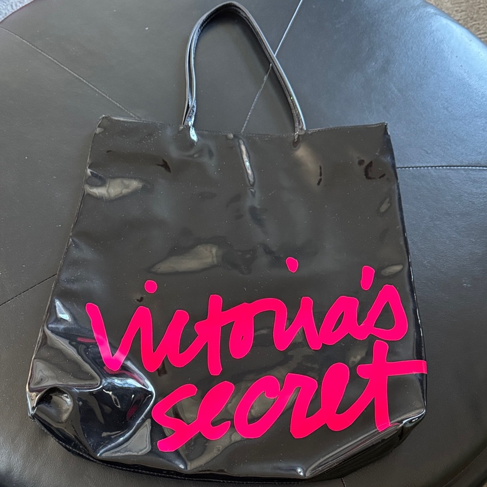 Bundle 2 Listings for $20😀Victoria's Secret Glossy Black Tote